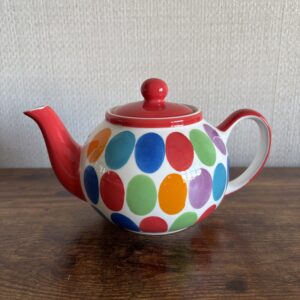 Small Whittard Hand Painted Spotty Teapot