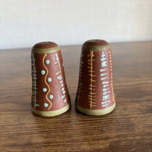 Vintage Rustic Terracotta Salt & Pepper
