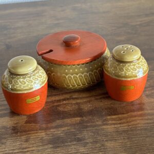 Mid Century Salt & Pepper & Condiment Pots