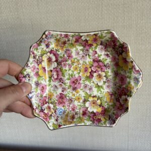 Small James Kent Chintz 'Du Barry' Dish