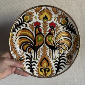 Ibiscus Keramik Cockerel Plate