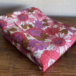 Vintage Single Pink Floral Curtain