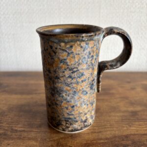 Studio Pottery Mug With Bubble Glaze