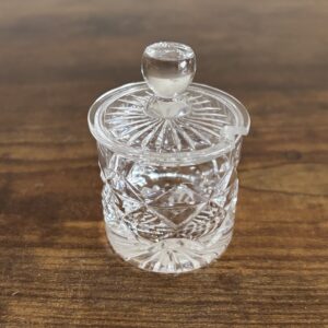 Small Cut Glass Condiment Pot