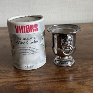 Viners Miniature Silver Plated Wine Cooler With Original Box
