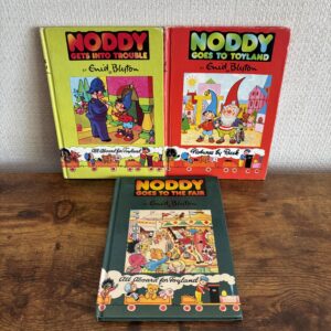 3 Vintage Enid Blyton Noddy Books