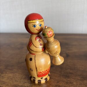 Vintage Russian Hand Crafted Folk Art Doll