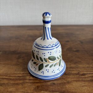 Hand Painted Pottery Bell Signed Figas of Spain