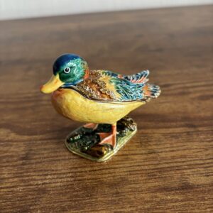 Duck Enamel Trinket Box