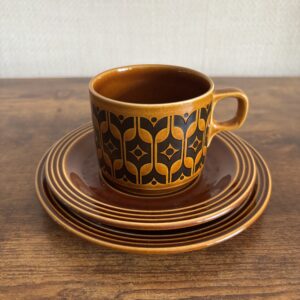Vintage Hornsea Heirloom Cup Saucer and Small Plate