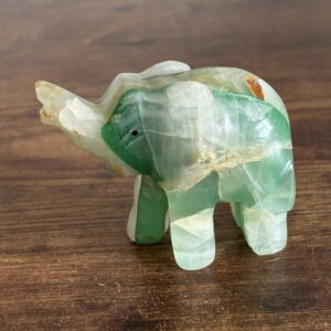 Green Stone Elephant