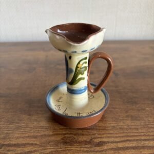 Vintage Torquay Pottery Motto Ware Chamber Stick
