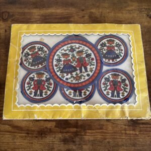 Vintage Bavarian Cloth Coaster Set