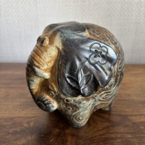 Vintage Pottery Elephant Money Box