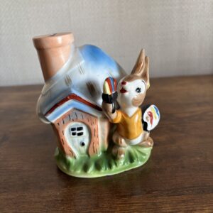Vintage Rabbit & House Money Box