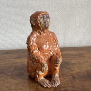 Heavy Hand Crafted Pottery Monkey