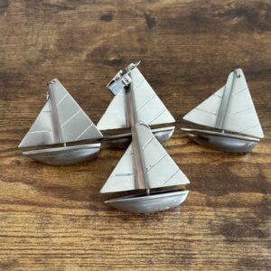 Vintage Tablecloth Weights - Sailing Boats