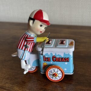 Tin Toy Wind Up Ice Cream Seller