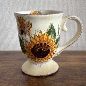 Tuscan Sunflower Hand Painted Large Mug