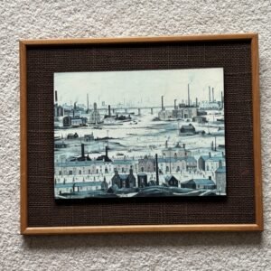 Vintage Lowri Print Industrial Landscape