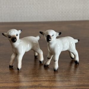 Pair Of Vintage Beswick Lambs