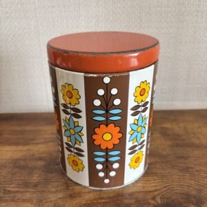Vintage Retro Tin - Flower Power