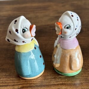 Vintage Kitsch Chick Salt and Pepper Pots