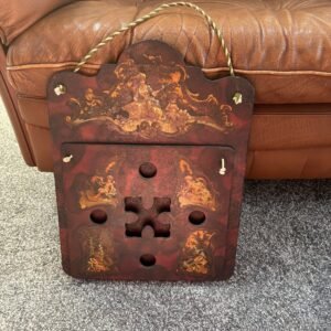 Victorian Wall Hanging Papier Mache Letter Rack