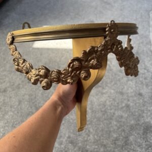 Antique Gold Coloured French Style Wall Shelf