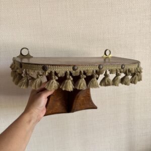 Antique Hand Crafted Oak Wall Shelf