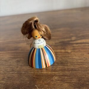 Small Vintage Salvo Folk Art Wooden Hand Painted Doll
