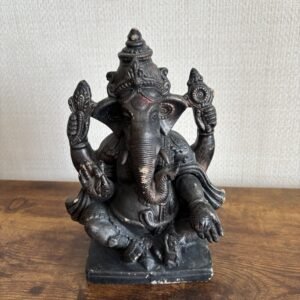 Ganesha Statue Painted Clay