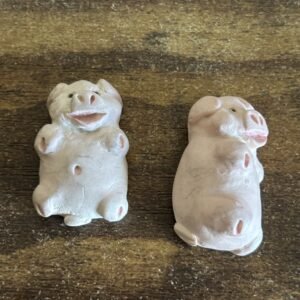 Pair Of Vintage Peter Fagan Miniature Pigs