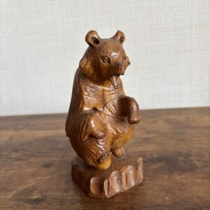 Vintage Russian Hand Carved Bear - Small