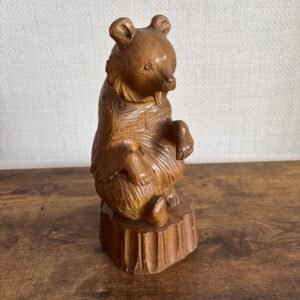 Vintage Russian Hand Carved Bear - Large