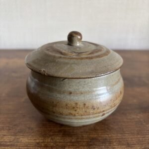 Studio Pottery Lidded Dish - Bernard Leach, Cracked