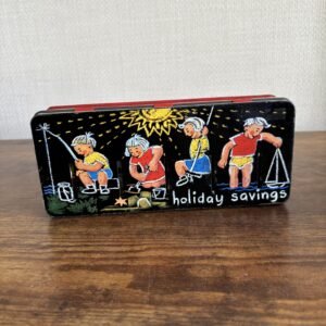 Vintage Holiday Savings Tin