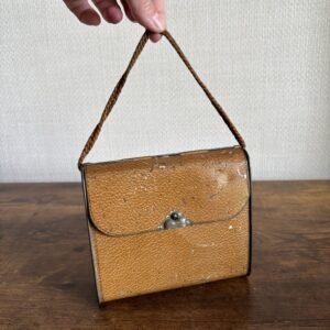 Antique Huntley & Palmer Biscuit Tin - Shaped Like A Hand Bag