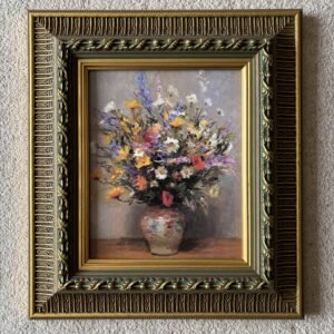 Framed Hand Varnished Print Bouquets By Marcel Dyf - B