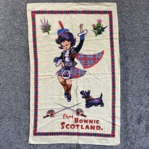 Vintage Frae Bonnie Scotland Tea Towel