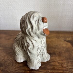 Vintage Shelf Pottery Old English Sheep Dog Money Box