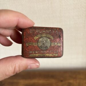 Vintage Dr Rumney's Pure Tobacco Snuff Mentholyptus Tin