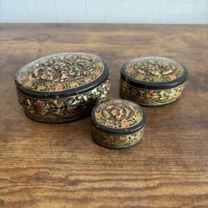 Set of 3 Nesting Papier-maché Boxes