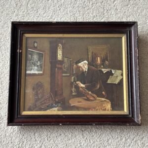 The Violin Maker Charles Spencelayh Antique Framed Print