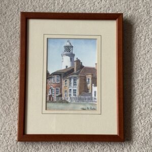 Southwold Lighthouse - John A Poole Framed Watercolour