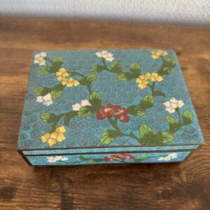 Cloisonné Blue Floral Box