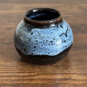 Small Blue Studio Pottery Vase
