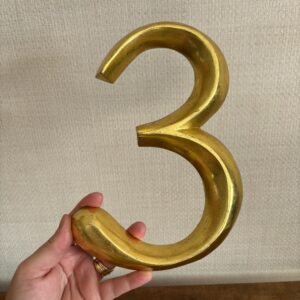 Wooden Gold Number - 3