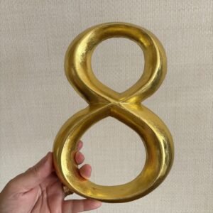 Wooden Gold Number - 8