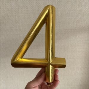 Wooden Gold Number - 4